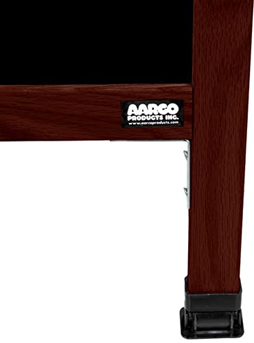 Aarco A-Frame Black Acrylic Board in Solid Red Oak Frame with Cherry Stain - 42"Hx18"W