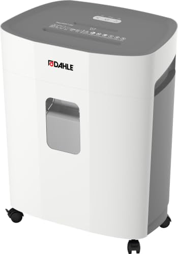 Dahle PaperSAFE PS 240 Paper Shredder, Oil Free, Jam Protection, Security Level P-4, 10 Sheet Max, Shreds CDs, Staples, Paper Clips & Credit Cards