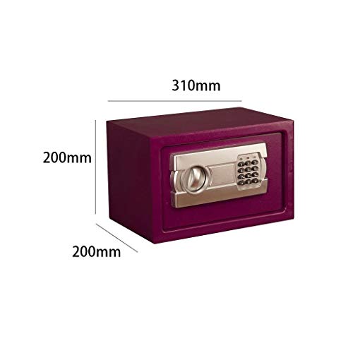 QWERAXZG Password Safe，Electronic Steel Safe with Keypad, 2 Manual Override Keys Money,for Home, Business or Travel