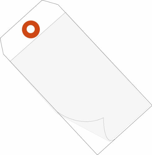 BOX USA Self-Laminating Tags 4.75x2.375 White, 100-Pk