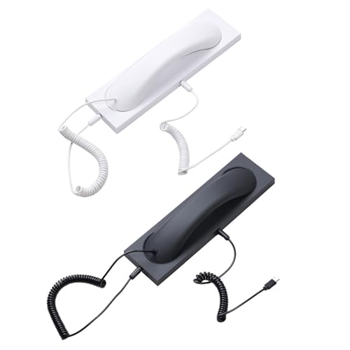 Retro Phone Handset, 2026 New Handset for Type-C Telephone Tyle Landline Handle Receiver, Plug & Talk for Cell Mobile Video Conferences, Calls, Meetings
