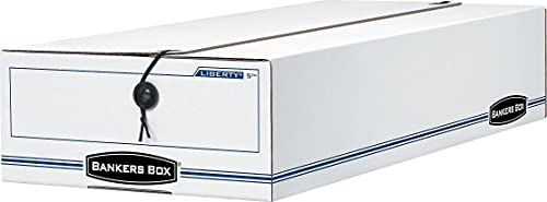 Bankers Box 00002 Check/Deposit Slip Size Storage Box, 9 x 23 x 4, 12/Carton