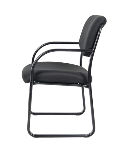 Boss Office Products Fabric Guest Chair in Black (B9521-BK)
