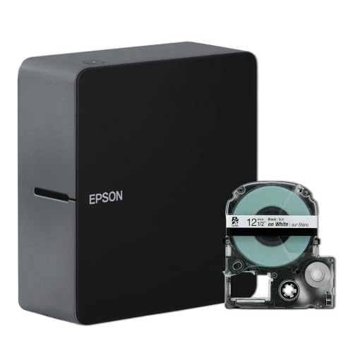 LABELWORKS Epson LW-C610PX-BLK Bluetooth Label Maker - Black