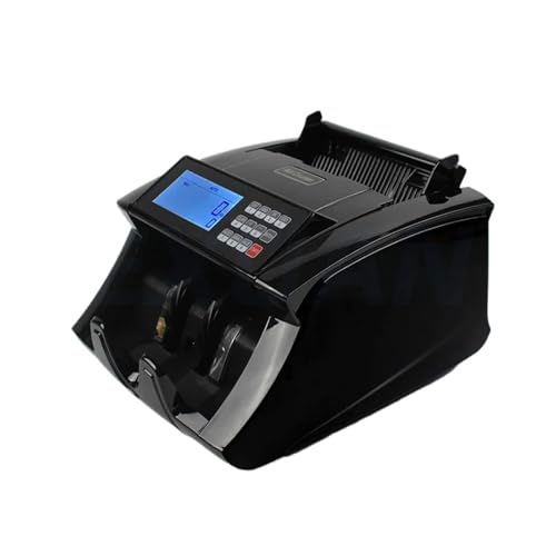 GAZOGJ Cash Register, Automatic Multicurrency Cash Registe Money Counter, Bill Detector Counting Machine LCD Display for Euro Us Dollar AUD Pound