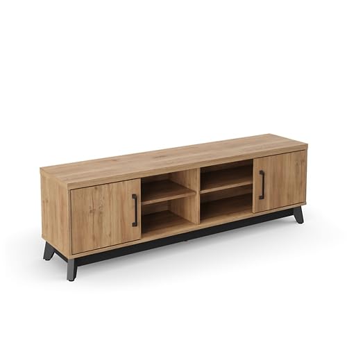 NBF Low Credenza Office Storage Cabinet for Executive Office, Tan