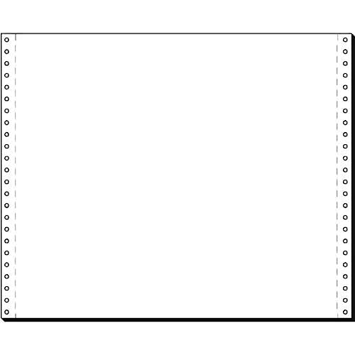SIGEL 12378 Listing Paper, 12" x 375 mm, 1-Part, 70 GSM, vp's, Blank, 2000 Sheets