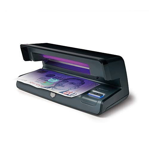 Safescan 50 UV Counterfeit Money Detector That Checks banknotes, Credit Cards and ID's - UV Money Checker for New Notes - Fake Money Note Checker with UV Light - UV Light Money Checker Machine