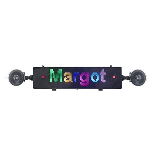 MekUk LED Sign Board Scrolling Message Led Sign Programmable Message Display Board for Advertising Car Rear Window LED Car Screen for Store, Car, Business, Promotion