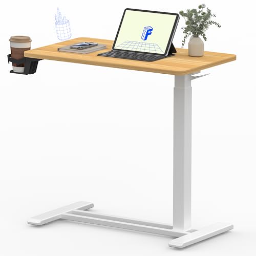 FLEXISPOT 28" Mobile Standing Desk Pneumatic Lift Computer Workstations