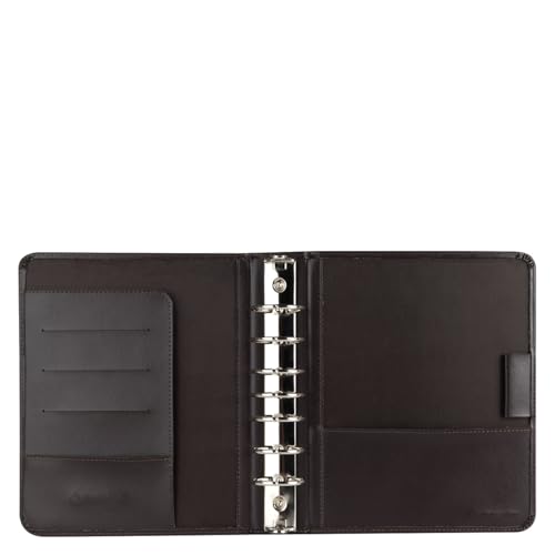 FranklinCovey - FranklinCovey Basics Ring-Bound Binder for FranklinCovey Planners | Vinyl - Open Binder (Classic, Dark Brown)