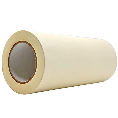 WOD Colored Masking Tape, White, 12 inch x 60 yds. Colorful Teacher Painters Tape for Fun DIY Art & Crafts, Lab Labeling, Writable & Classroom Decorations