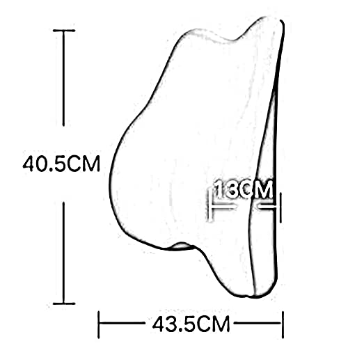 UIOLCFF Lumbar Pillow-Waist Support Pillow, Memory Foam Back Cushion for Car Seats, Office/Computer Chairs and Wheelchairs for Pain Relief