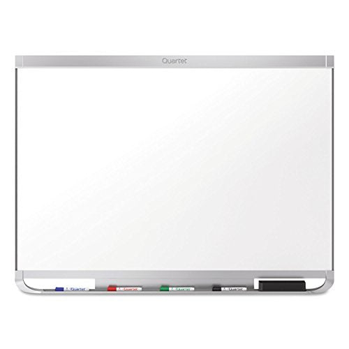 Quartet Magnetic Whiteboard, Porcelain, White Board, Dry Erase Board, 8' x 4', Aluminum Frame, Prestige 2 Duramax (P558AP2)