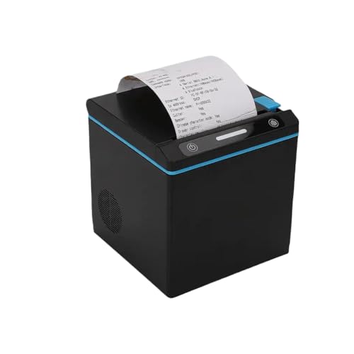 OFKSEWP Thermal Receipt Printer Compatible with Food Delivery Platforms, 300mm/s Print Speed, Supports 58mm and 80mm Paper, USB LAN WiFi Connectivity, Connects Up to 7 Devices