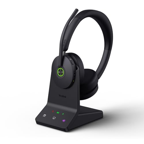 Yealink WH68 Duo Wireless Headset DECT and Bluetooth 606ft Range Hybrid ANC