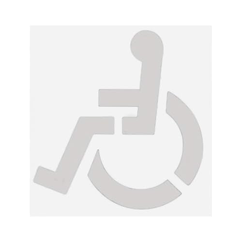 Handicap Parking Stencil Marker Symbol Template Silicone Flexible Garage Marker Parking Lots Stencil Enduring Lots