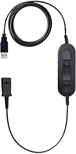 Premium Double Ear Headset with Ultra Noise Canceling Mic with USB & HIS Cable for Avaya IP 1608, 1616, 9601, 9608, 9611, 9611G, 9620, 9621, 9630, 9631, 9640, 9641, 9650, 9670, J139, J169 and J179