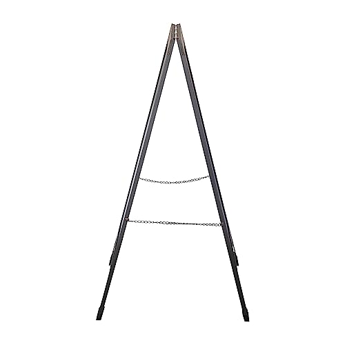 Flash Furniture Magnetic A-Frame Chalkboard Sign, 48" x 24", Black