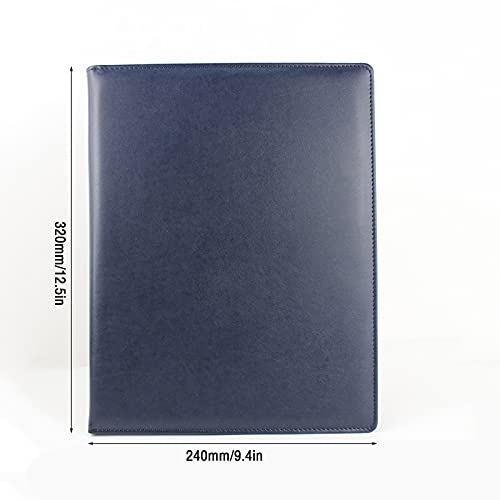 Filing Envelopes Business Folder with Pen Insert Multicolor Leather Clipboard Foldable Cover Binder Data Sorting Folder for Office, Business Plastic Folders (Color : Brown, Size : Single Clip)