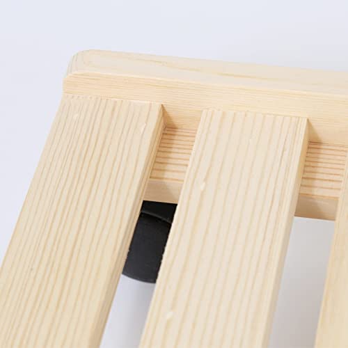 Computer Tower Stand Printer Table Computer Host Stand with Wheels Under Home Office Desk, CPU Rolling Stand, Computer Tower Cart, Wood Mobile PC Holder Computer Stand for Desktop Tower