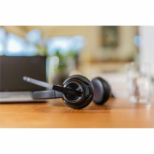 Poly Savi 8220 Office Stereo DECT 1920-1930 MHz Headset TAA - Microsoft Teams Certification - Stereo - Wireless - DECT - 590 ft - 32 Ohm - 20 Hz - 20 kHz - On-ear, Over-the-head - Binaural - Supra-aur
