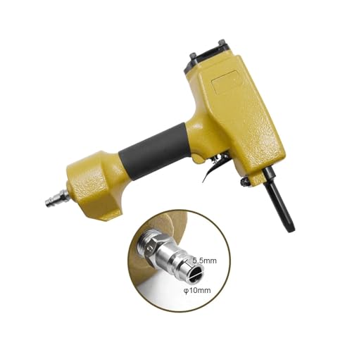 PIGENEQW Oil-Free Pneumatic Staple Gun Heavy-Duty Stapler T50SC Pneumatic Nail Puller Air Nail Air Punch Nailer Stubbs Nail Gun Nails