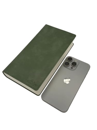 Allieryaz 1000 Page Fountain Pen Notebook (Tomoe River Paper, Green, 2mm Grid)