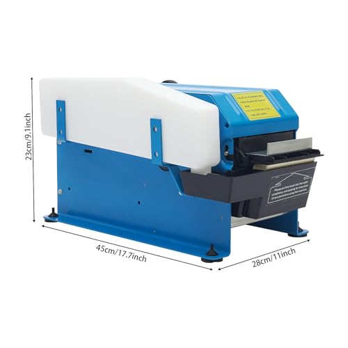 Water-Activated Tape Dispenser Adjustable Length Width Manual Kraft Blue