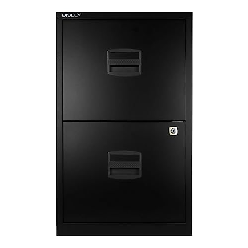 Bisley 2-Drawer Home File Cabinet - Black