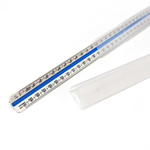 Artway 2302722 Plastic Triangular Scale Rule,Single, white
