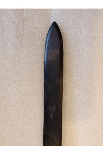 Handmade Ebony Wood Black Letter Opener 8.5 inches India Origin - Black