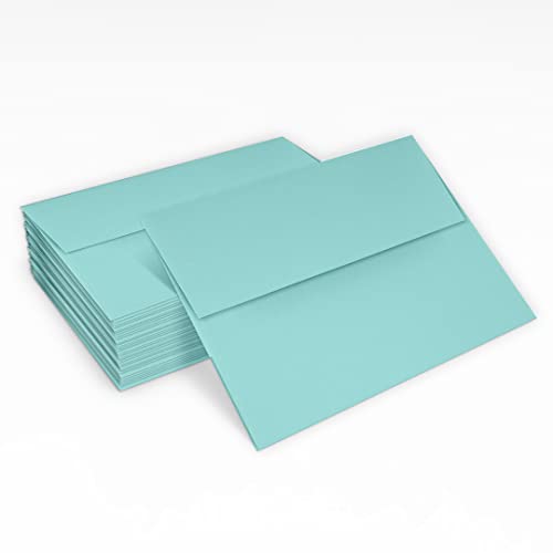 LUXPaper A2 Invitation Envelopes | Peel & Press | 4 3/8" x 5 3/4" | Seafoam Blue | 80lb. Text | 1,000 Qty