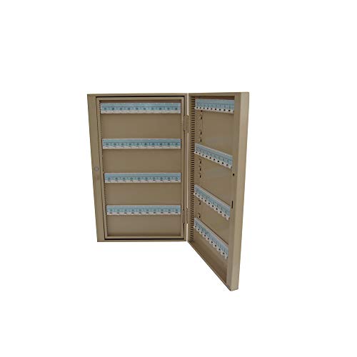 INTBUYING Key Cabinet Key Storage Lock Box Wall Mount Steel Security Key Organizer 80/100/160/200/240 Position for Key Management（240 Keys）