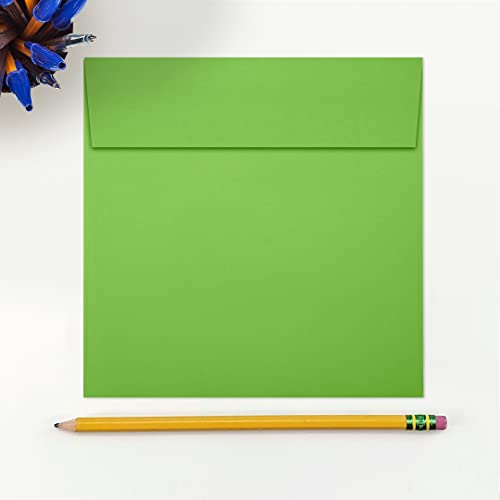 LUXPaper Square Invitation Envelopes | Peel & Press | 6" x 6" | Limelight Green | 80lb. Text | 1,000 Qty