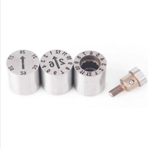 2PCS/5PCS Injection Mold Changeable Core Date Stamps Date Marked Pins Date Code Inserts(Blank,2pcs 20x16mm)
