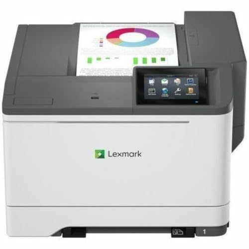 Lexmark CS632dwe Color Laser Printer with Wireless,Ethernet, 170-Sheet Output Bin, Single Sheet Multipurpose Feeder, Card Stock Supported, 4.3-inch Color Touch Screen and 250-Sheet Tray(50M0060)