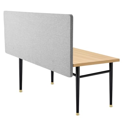 Generic 2 Pack Clamp-on Cubicle Partition Panel 61 x 24 Inch with 4 C-Type
