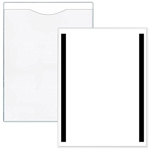 StoreSMART - Plastic File Jackets - Magnetic - Clear 50-Pack - Open Short Side - FJ85SSTCM-50