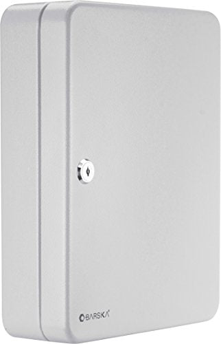 winbest Barska Key Lock Box 90/57 /50 Capacity, Key Holder Wall Mount Lockbox, Steel Key Organizer Cabinet for Home, Office, Property Managers and Rental Hosts (90 Key Position)