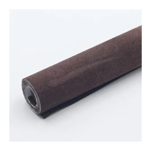 AVRYW Self Adhesive Suede Fabric Sticky Cloth Patch Sticker for Sofa Table Chair Bag Shoes Bed Automotive Interio(Coffee,40x150cm)