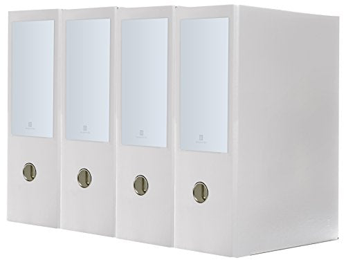 3-Ring Premium Legal Binder for 8.5" x 14" Paper, 4pk - White, by Bindertek