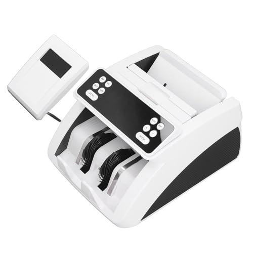 UWYTGF Banknote Detector & Counterfeit Detection Machine with LCD Screen,Audible & Visual Alarm,Multi-Currency Cash Counter,Ideal for Banks and Businesses