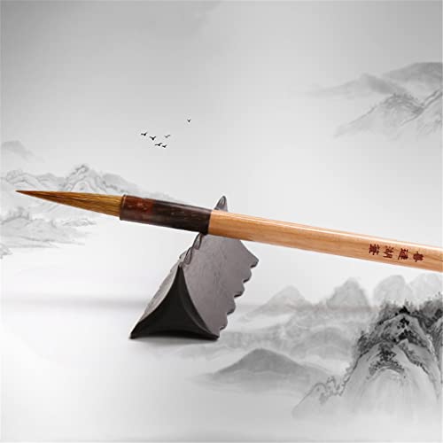OBKSEB Wolf Hair Chinese Calligraphy Writing Brush Set Weasel Hook Line Pen Slender Script Painting