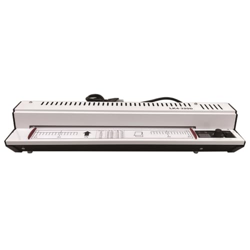 BEILOCKERY 110V 12.6" All Metal Thermal Laminating Machine, 300W 4-Roller Laminator Machine with Cold Mounting Function, Linfrared Radiation Heating