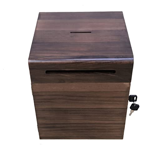 ZEELYDE Donation/Charity/Suggestion Box,Donation Charity Box Christian Wooden Giving Box Love Box Church Collection Donation Charity Box Prayer Box with Lock Suggestion Box