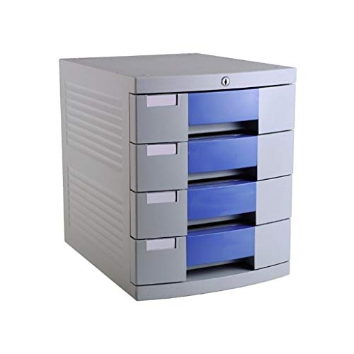 SDVantage Flat File Cabinet, 4-Layer Drawer Storage Organization, with Lock/Blank Label,Suitable for Office Supplies
