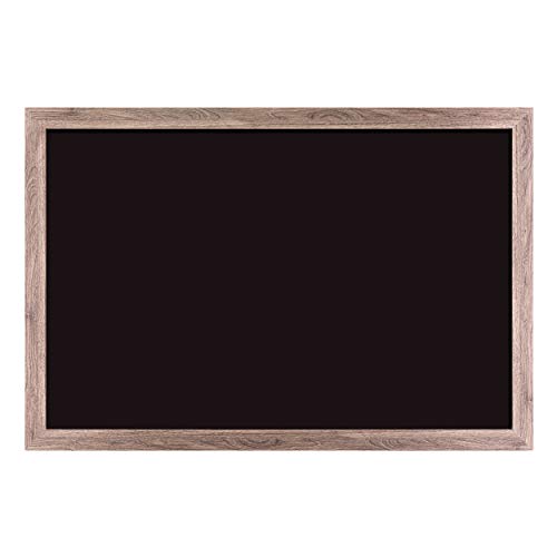 U Brands Magnetic Chalkboard, 24" x 36", Rustic Wood Frame, Premium Matte Surface