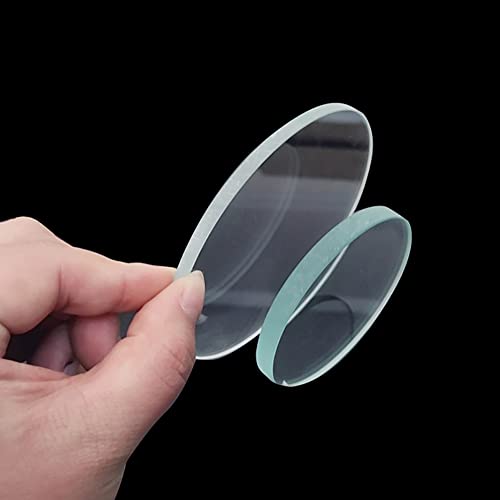 Microscope Accessories Kit 36 40 45 50mm Tempering Glass; toughened Glass Plat Lens Thickness 5mm 2PCS Microscope Slides(40mm)