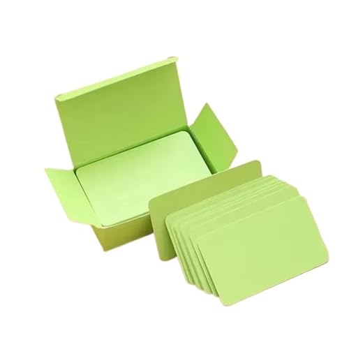 Blank Kraft Paper Business Card 100/300/600pcs Color Word Card Kraft Paper Postcard Retro Blank DIY Handwritten Note Writing Label Bookmark Learning(Green,600pcs)